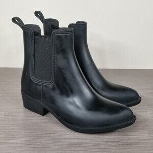 Jeffrey Campbell Stormy Rain Boot, Black, Womens Size 6 M / 37
